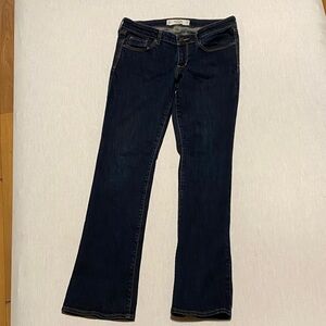 Abercrombie & Fitch The A & F Boot Dark Blue Jeans